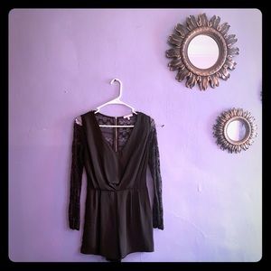 Black long sleeve Romper